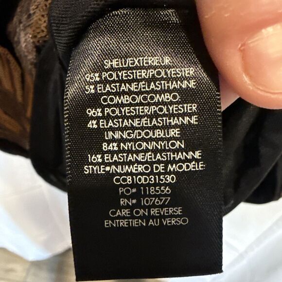 Alice + Olivia Inka Sequin Party Dress Black Velvet Gold Size 4 Party NYE - Picture 8 of 9